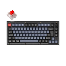 Görseli Galeri görüntüleyiciye yükleyin, Keychron V1 QMK Custom - Keychron K Pro Red Switch -RGB- Hot Swap - Mechanical Keyboard Full Assembled Knob -Frosted Black - ISO Layout
