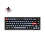 Keychron V2 QMK Custom - Keychron K Pro Brown Switch -RGB- Hot Swap - Mechanical Keyboard Full Assembled Knob -Frosted Black